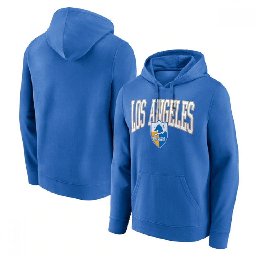 Men's Los Angeles Chargers Royal Gridiron Classics Campus Standard Pullover Hoodie 