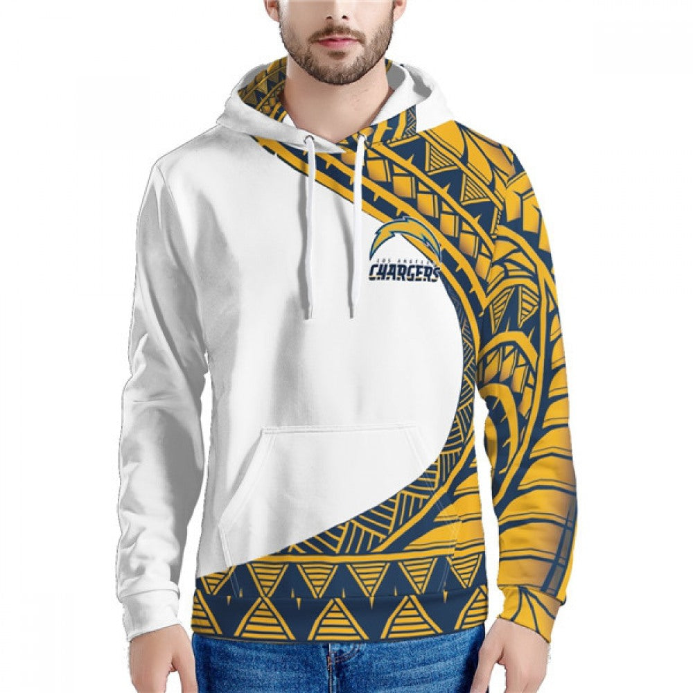 Men's Los Angeles Chargers White Hoodie 