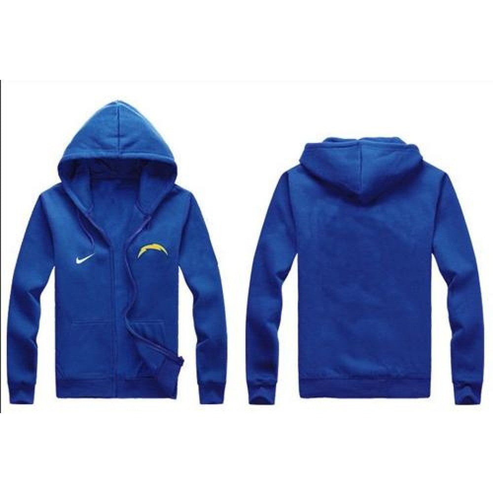 San Diego Chargers Authentic Logo Hoodie Blue 