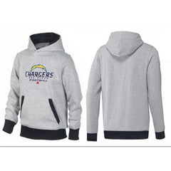 San Diego Chargers Critical Victory Pullover Hoodie Grey & Black 