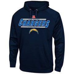San Diego Chargers Majestic Synthetic Hoodie Sweatshirt Navy Blue 