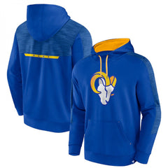 Men's Los Angeles Rams Royal Defender Evo Pullover Hoodie 