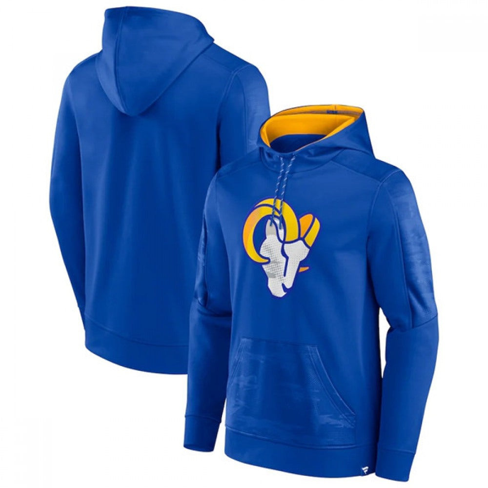 Men's Los Angeles Rams Royal On The Ball Pullover Hoodie 