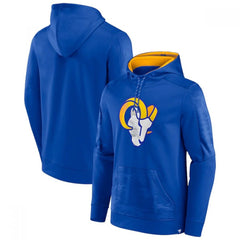 Men's Los Angeles Rams Royal On The Ball Pullover Hoodie 