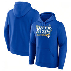 Men's Los Angeles Rams 2022 Royal Super Bowl LVI Champions Pullover Hoodie 