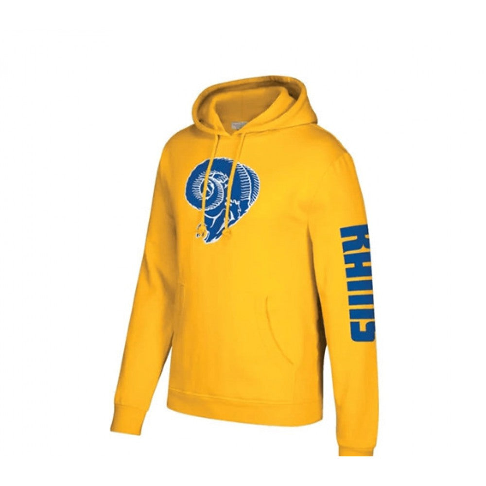 Men's Los Angeles Rams Yellow Pullover Hoodie 