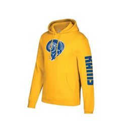 Men's Los Angeles Rams Yellow Pullover Hoodie 