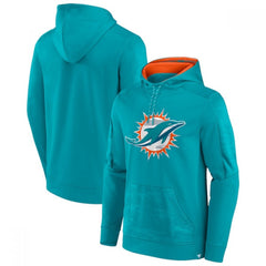 Men's Miami Dolphins Aqua On The Ball Pullover Hoodie 