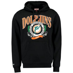 Miami Dolphins Mitchell & Ness Fair Catch Pullover Hoodie Black 