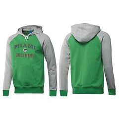 Miami Dolphins Heart & Soul Pullover Hoodie Green & Grey 