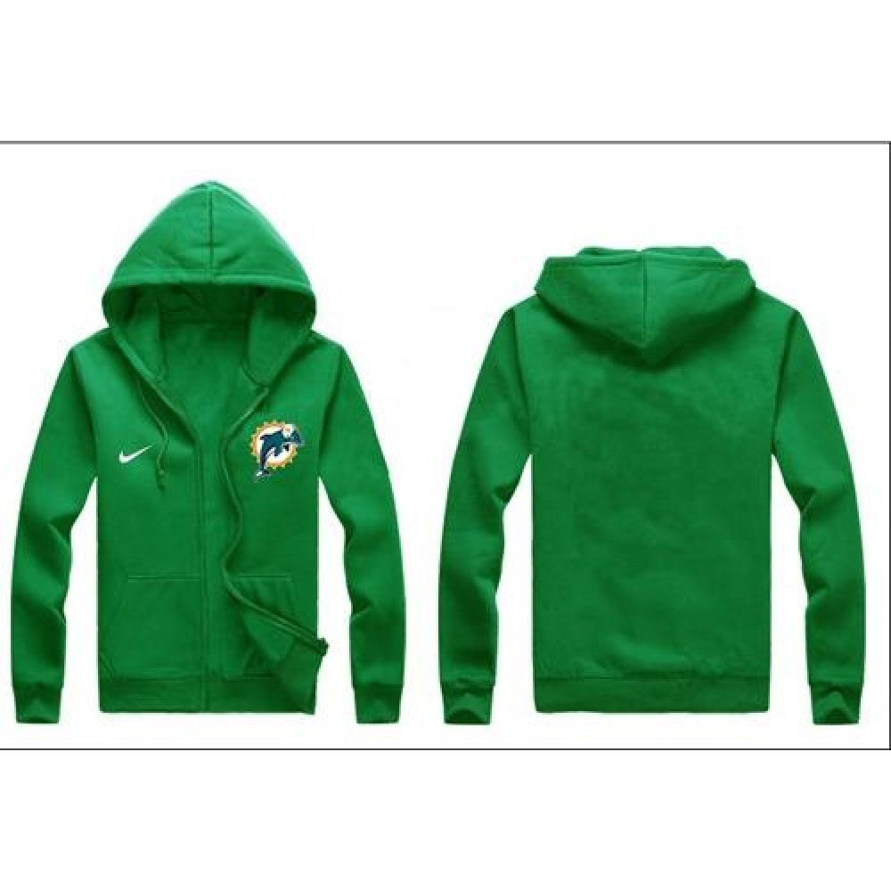 Miami Dolphins Authentic Logo Hoodie Green 