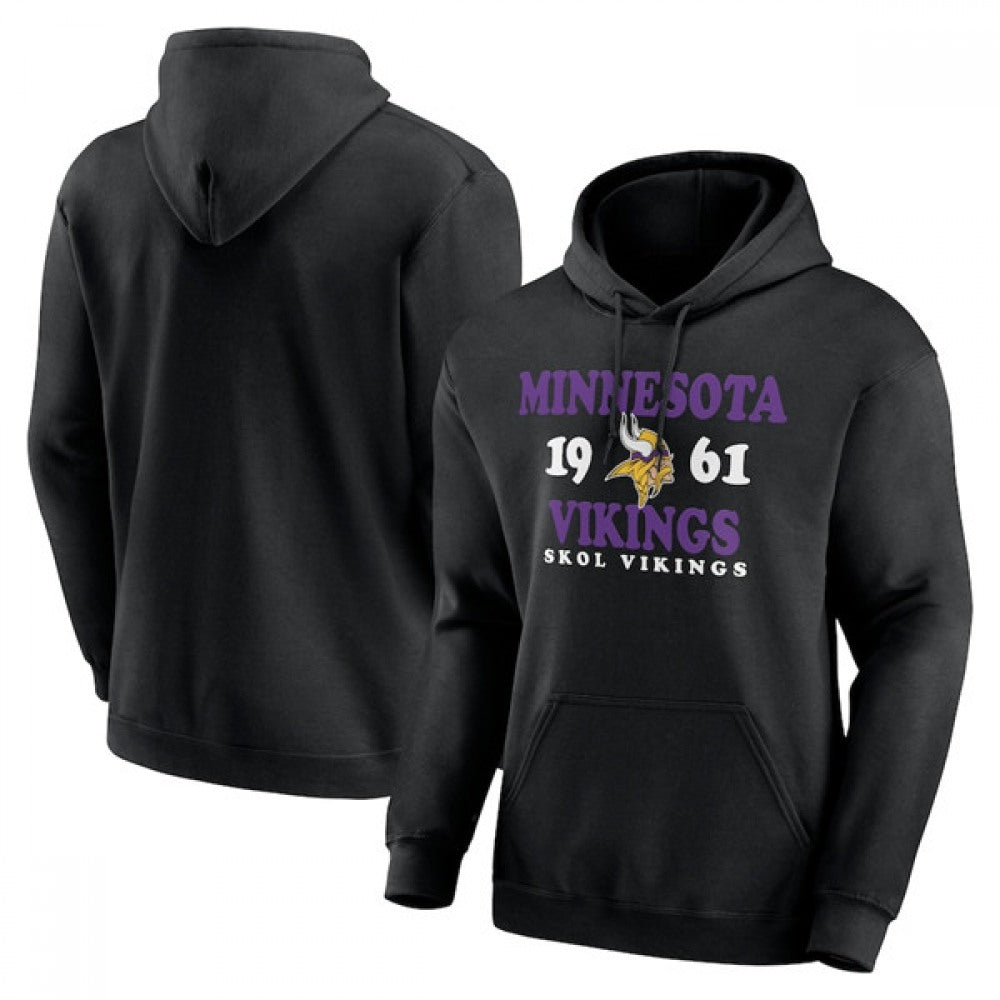 Men's Minnesota Vikings Black Fierce Competitor Pullover Hoodie 
