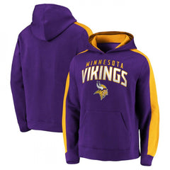 Men's Minnesota Vikings Purple Game Time Arch Pullover Hoodie 