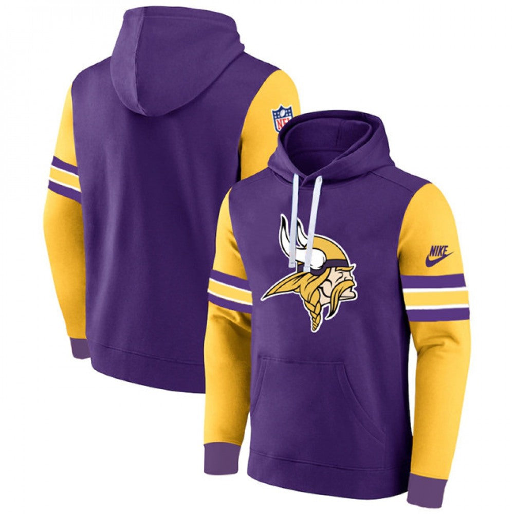Men's Minnesota Vikings Purple/Yellow Pullover Hoodie 
