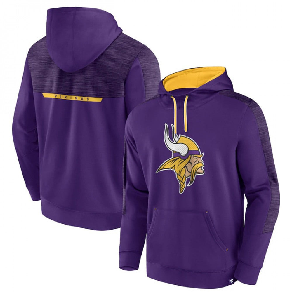 Men's Minnesota Vikings Purple Defender Evo Pullover Hoodie 