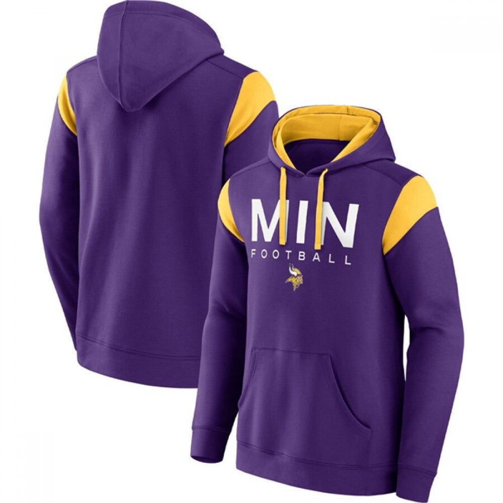 Men's Minnesota Vikings Purple Call The Shot Pullover Hoodie 