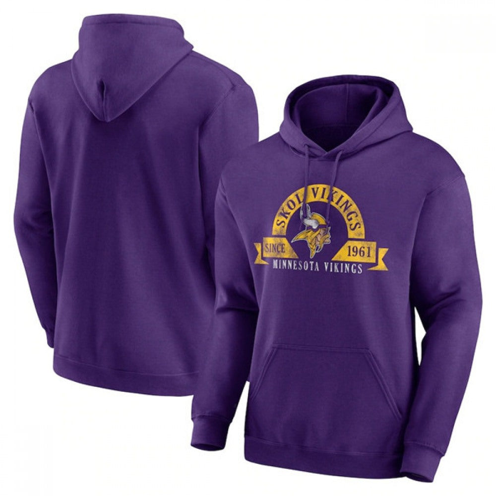 Men's Minnesota Vikings Purple Pullover Hoodie 