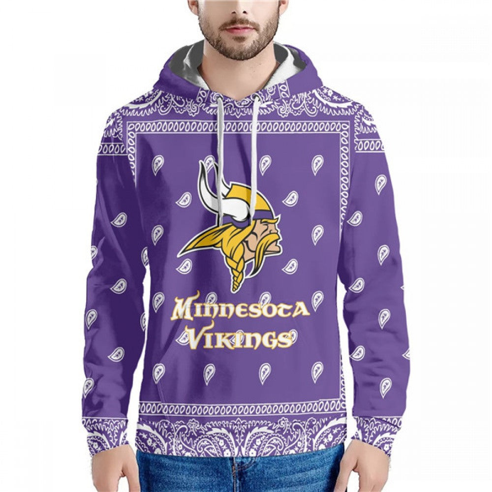 Men's Minnesota Vikings Purple Pullover Hoodie 