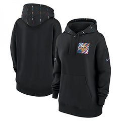 Women's Minnesota Vikings Black 2023 Crucial Catch Club Pullover Hoodie(Run Small) 