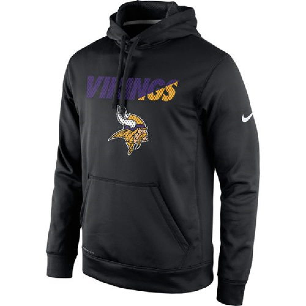 Minnesota Vikings Kick Off Staff Performance Pullover Hoodie Black 