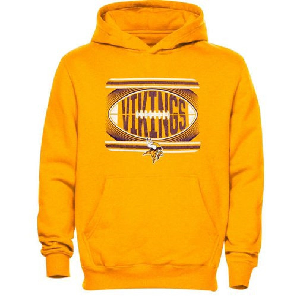 Minnesota Vikings Meshed Fleece Hoodie Gold 