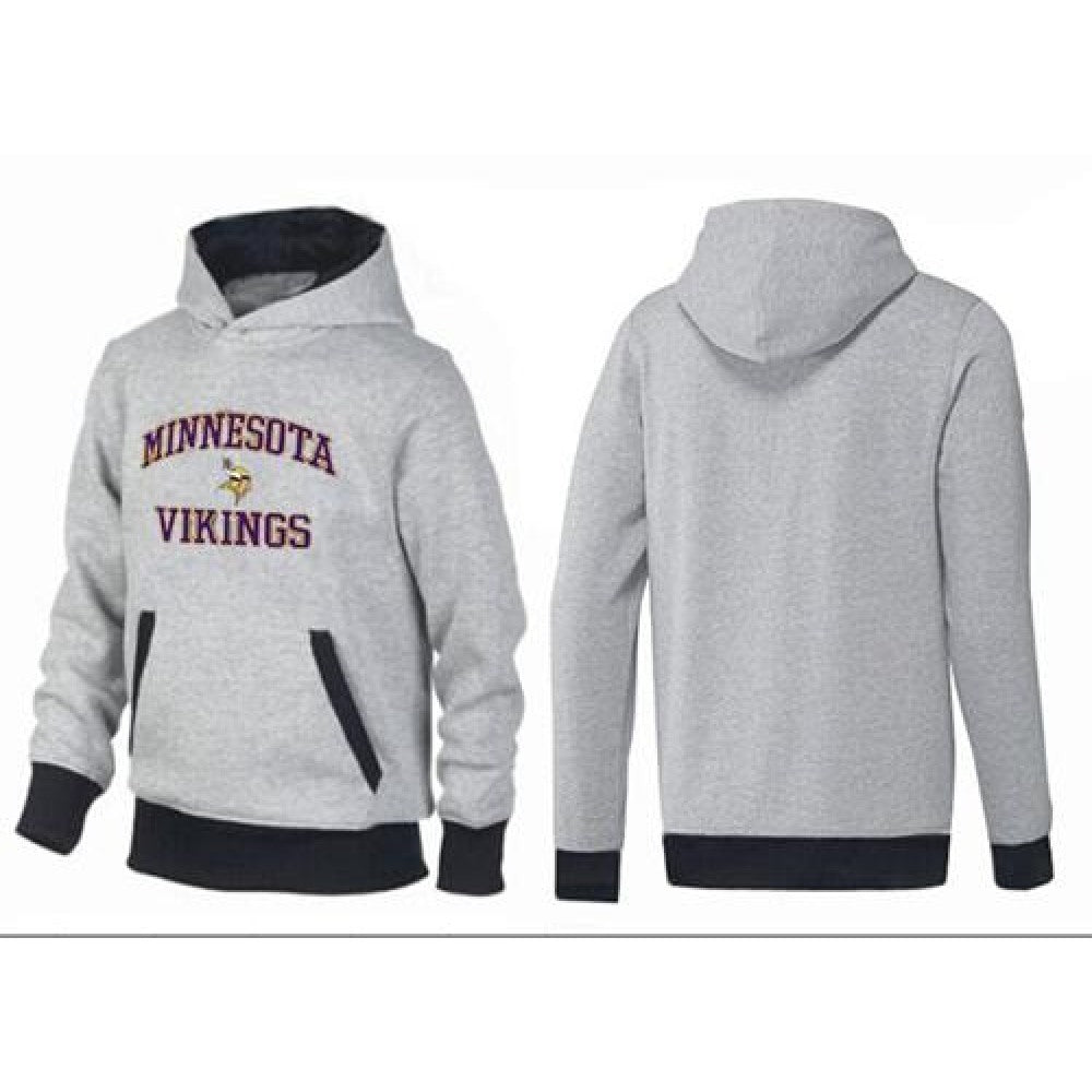 Minnesota Vikings Heart & Soul Pullover Hoodie Grey & Black 