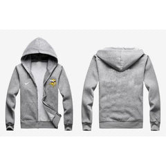 Minnesota Vikings Authentic Logo Hoodie Grey 