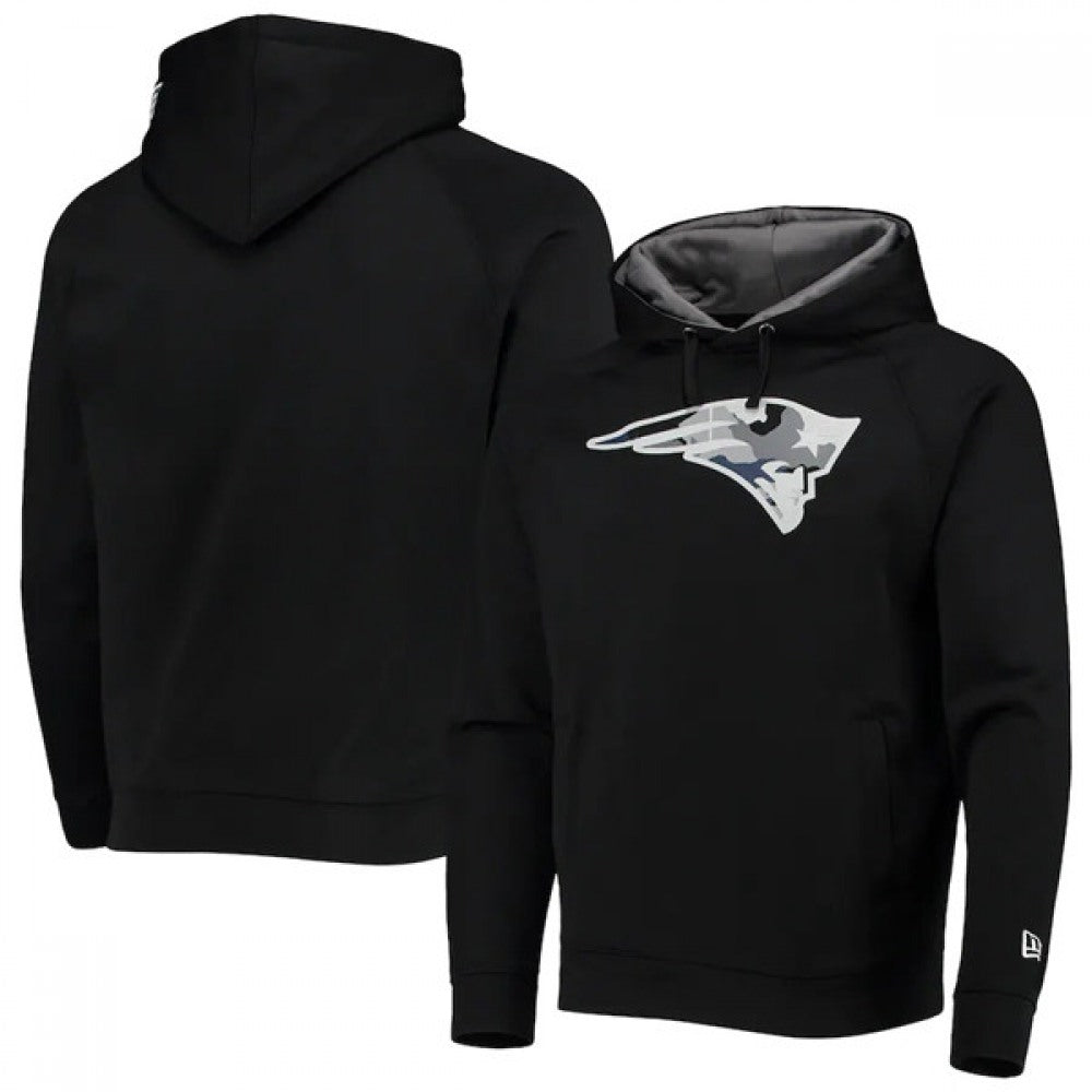 Men's New England Patriots Black Pullover Hoodie 