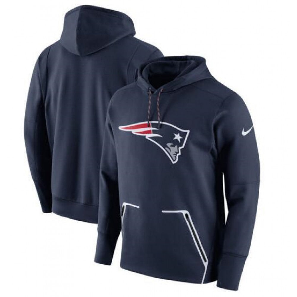 Men's New England Patriots Navy Champ Drive Vapor Speed Pullover Hoodie 