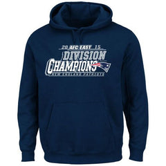Men's New England Patriots Majestic Navy 2015 AFC East Division Champions Pullover Hoodie 