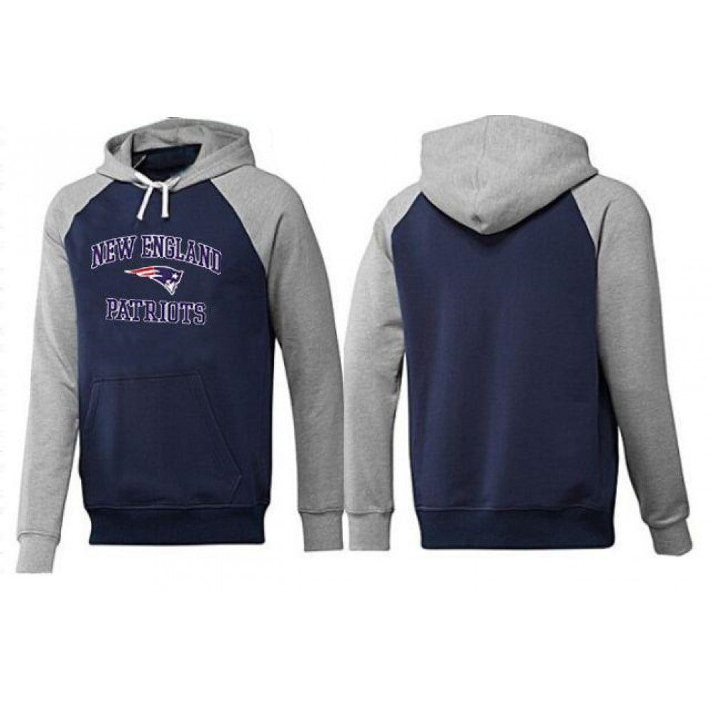 New England Patriots Heart & Soul Pullover Hoodie Dark Blue Grey 