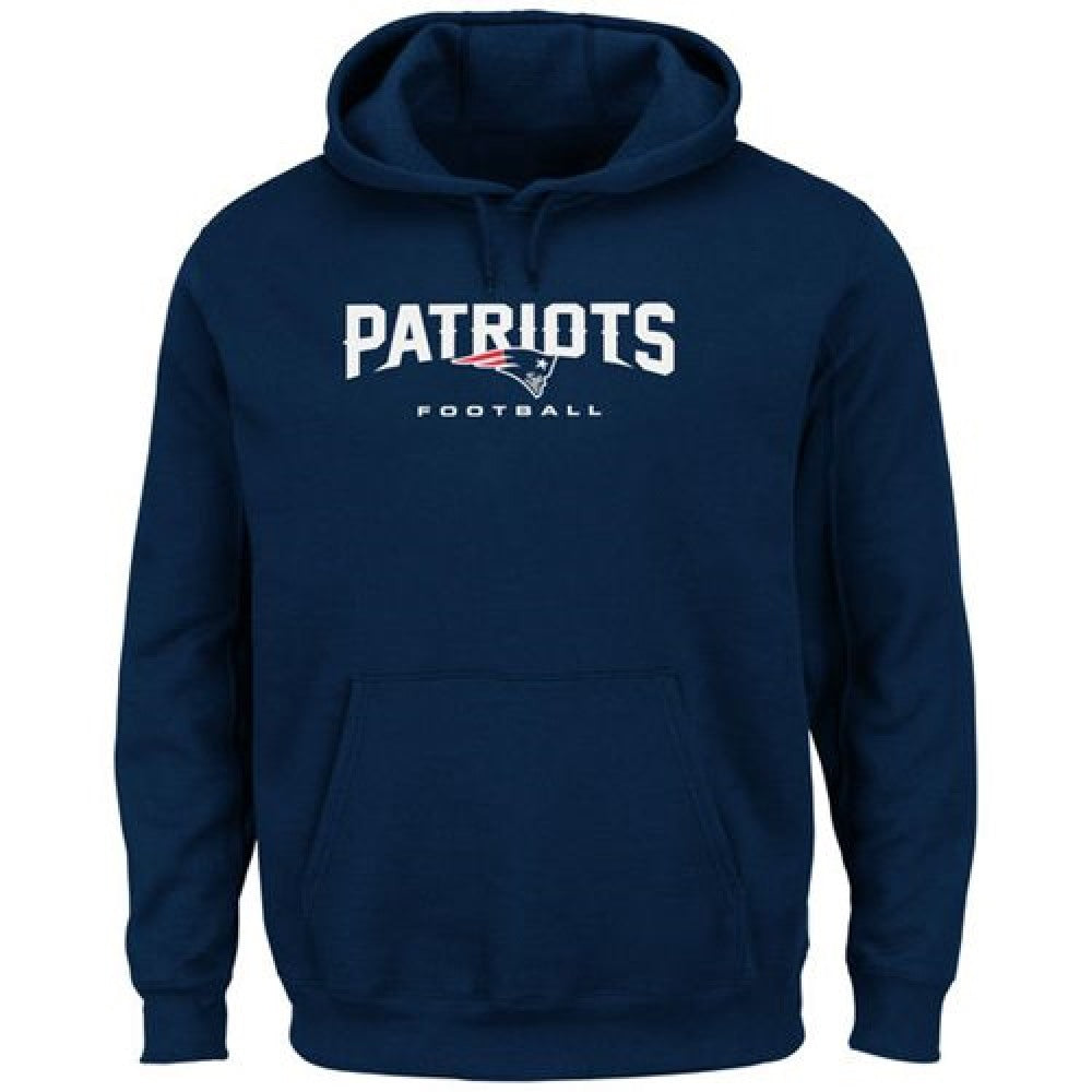 New England Patriots Critical Victory Pullover Hoodie Navy Blue 