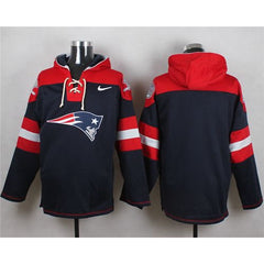 Patriots Blank Navy Blue Player Pullover NFL Hoodie 