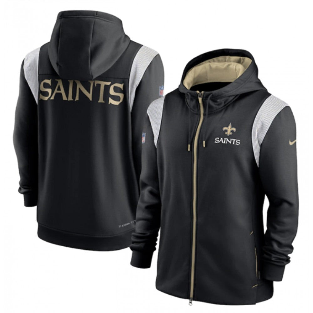 Men's New Orleans Saints Black zipper Hoodie 