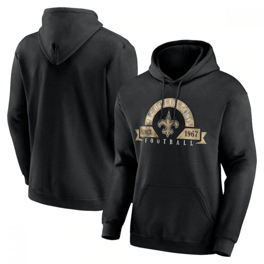 Men's New Orleans Saints Black Pullover Hoodie 