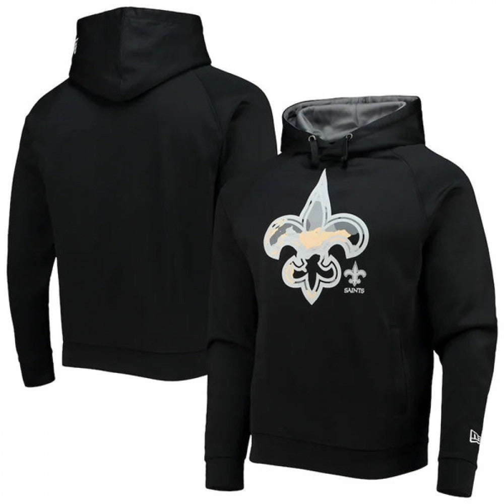 Men's New Orleans Saints Black Pullover Hoodie 