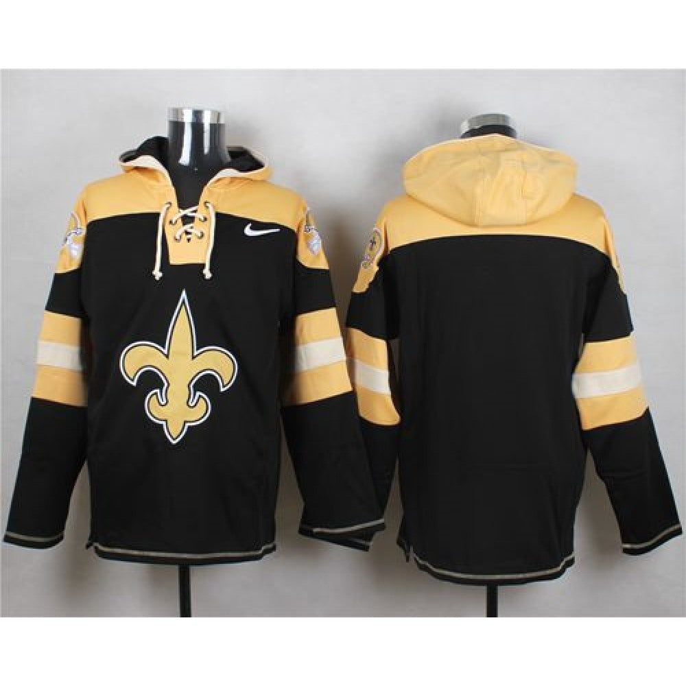 Saints Blank Black Player Pullover NFL Hoodie 