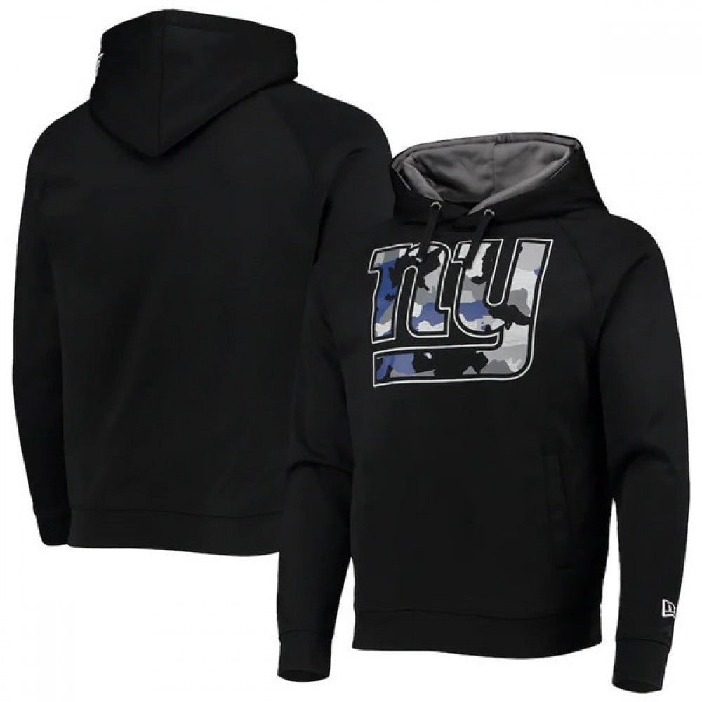 Men's New York Giants Black Pullover Hoodie 