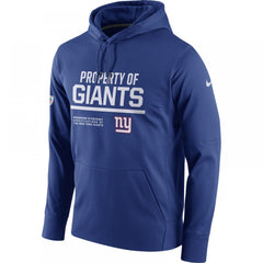 Men's New York Giants Royal Circuit Property Of Performance Pullover Hoodie 
