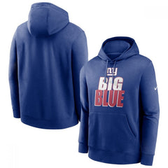 Men's New York Giants Royal Fan Gear Local Club Pullover Hoodie 