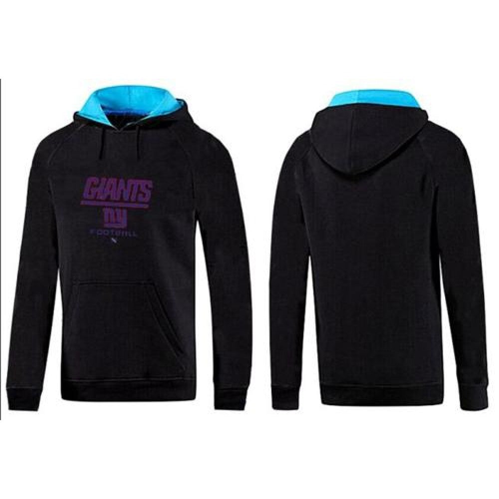 New York Giants Critical Victory Pullover Hoodie Black & Blue 