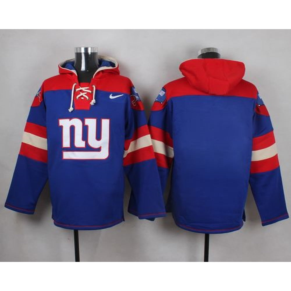 Giants Blank Royal Blue Player Pullover NFL Hoodie 
