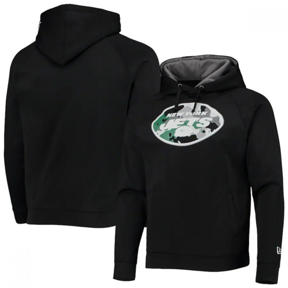 Men's New York Jets Black Pullover Hoodie 