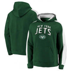 Men's New York Jets Green Game Time Arch Pullover Hoodie 