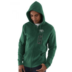 Men's New York Jets Green Hook and Ladder Full-Zip NFL Hoodie 