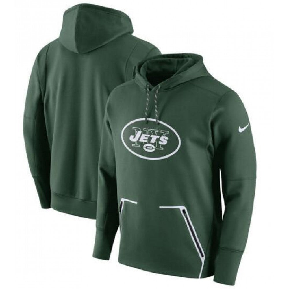 Men's New York Jets Green Champ Drive Vapor Speed Pullover Hoodie 