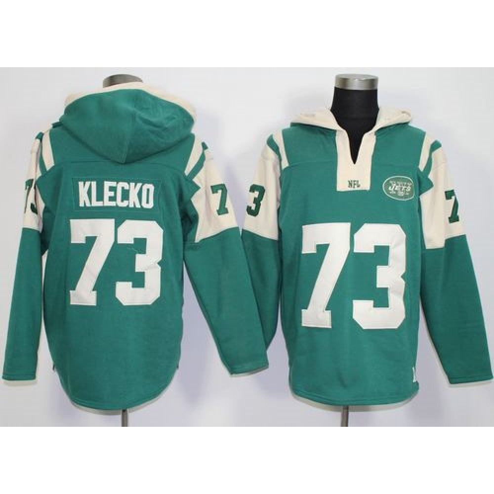 New York Jets #73 Joe Klecko Green Player Winning Method Pullover NFL Hoodie 