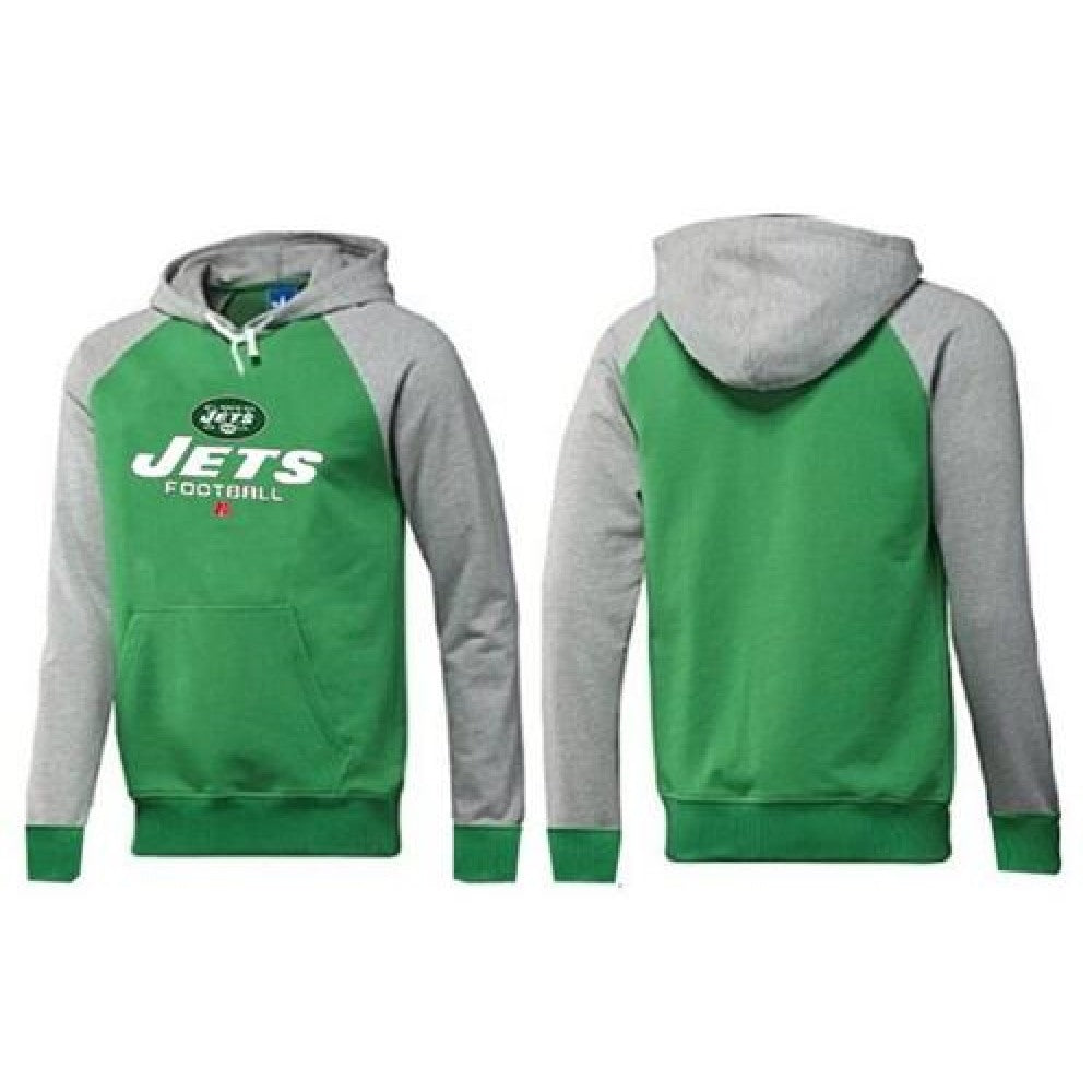 New York Jets Critical Victory Pullover Hoodie Green & Grey 