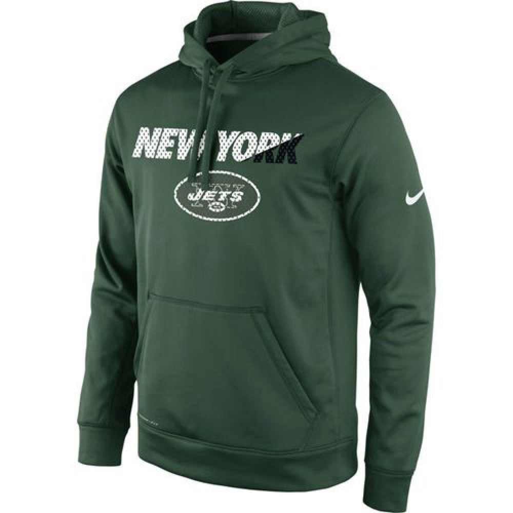 New York Jets Kick Off Staff Performance Pullover Hoodie Green 