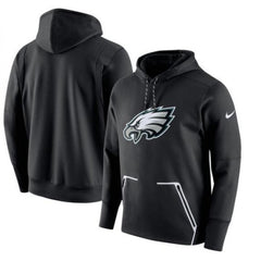Men's Philadelphia Eagles Black Champ Drive Vapor Speed Pullover Hoodie 